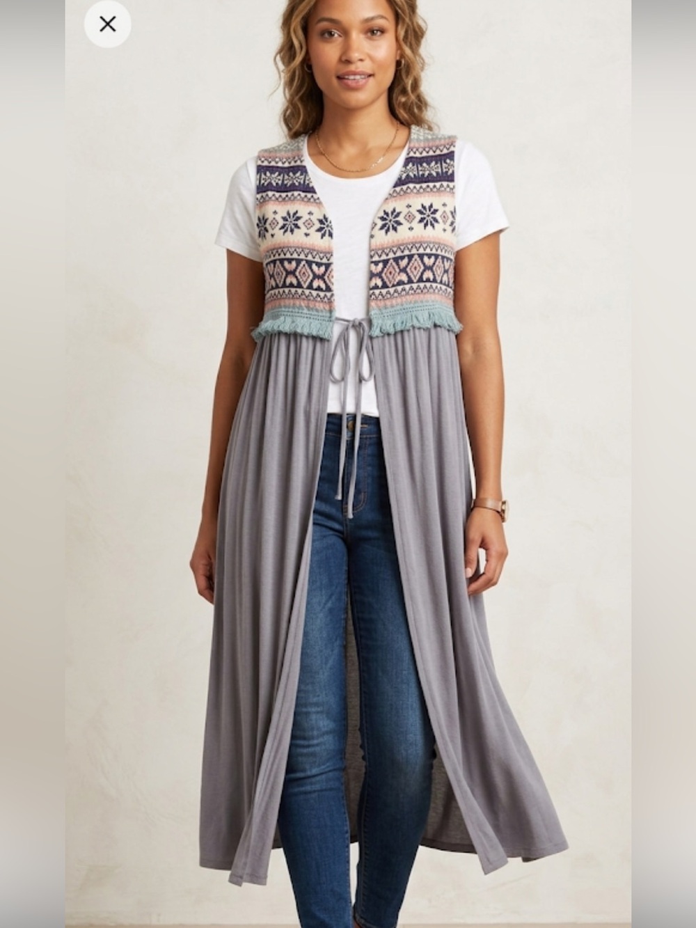 🌿 Mod Coctire Sleeveless Boho Vest Dress - Size M 🌿